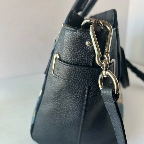 Coach NWOT Blake Denim Patchwork Satchel Handbag - Picture 5 of 12